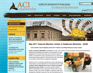 Arts and Culture Industries Manitoba features AIHM